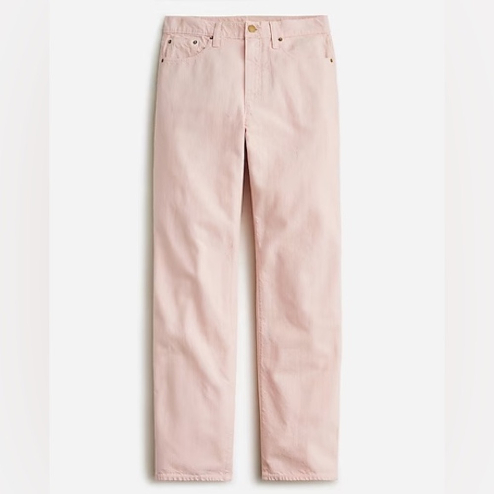 Slouchy-straight garment-dyed dad jean